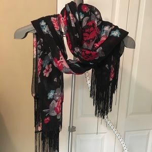 Floral scarf/shawl